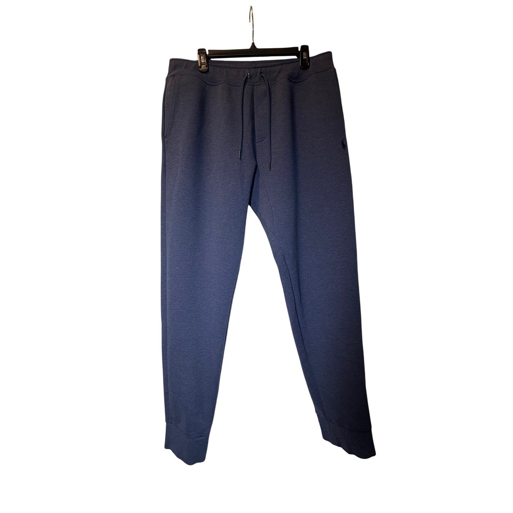 Polo Ralph Lauren Mens XL Navy Blue Heathered Jogger Sweatpants
